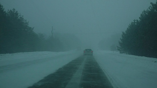 Driving from Toronto - Bad weather conditions in Collingwood